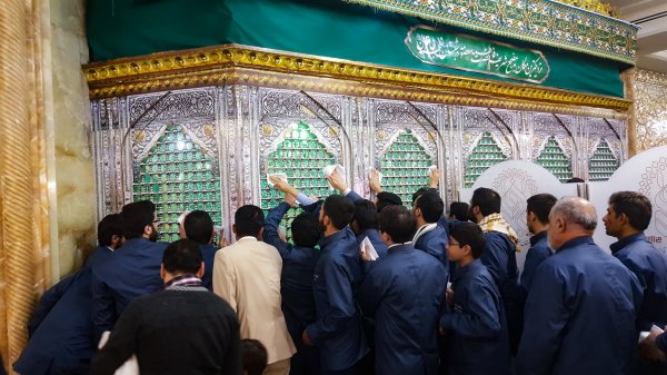 آیین غبار روبی حرم مطهر حضرت معصومه برگزار شد