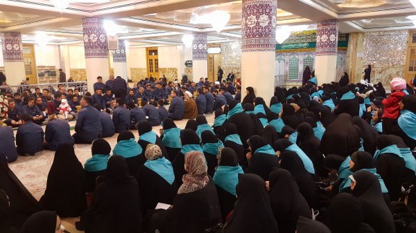 آیین غبار روبی حرم مطهر حضرت معصومه برگزار شد